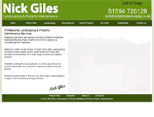 Tablet Screenshot of nickgileslandscaping.co.uk